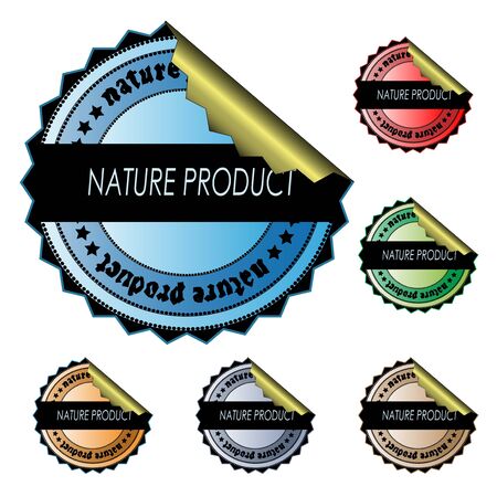 Vector stickers - nature productのイラスト素材