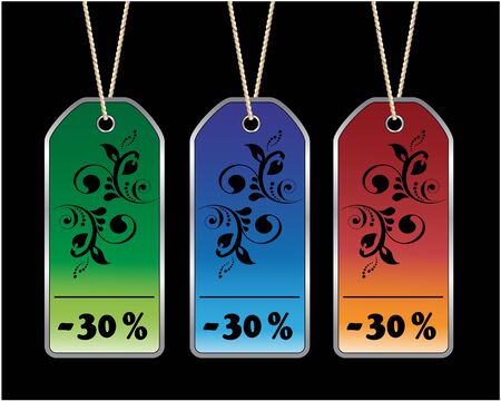 Vector labelsのイラスト素材