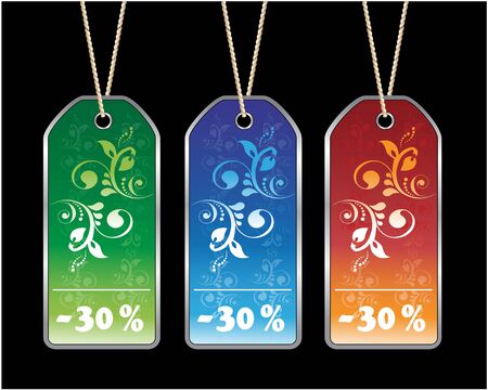 Vector labelsのイラスト素材