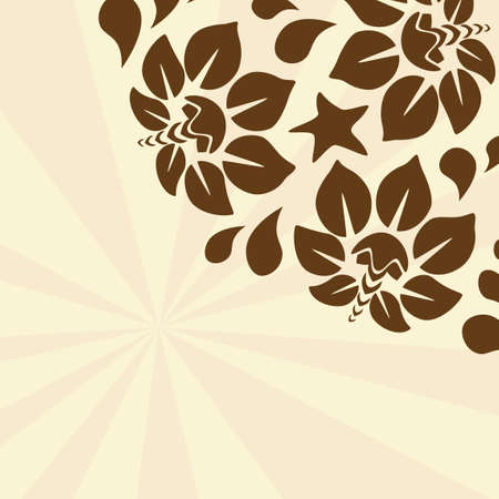 Vector floral backgroundのイラスト素材