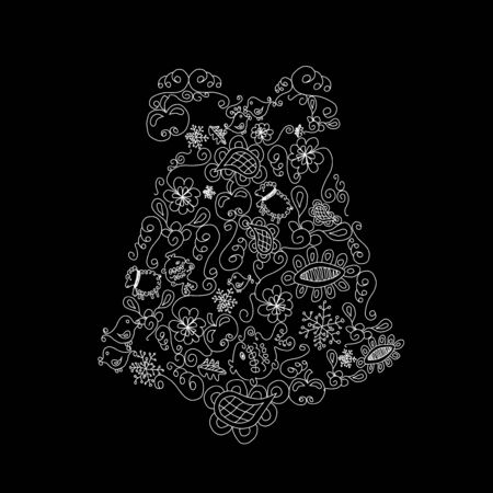 Vector Christmas bellのイラスト素材
