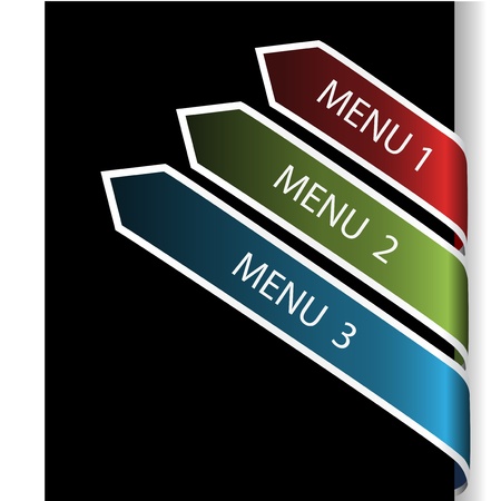 Vector navigation arrowsのイラスト素材