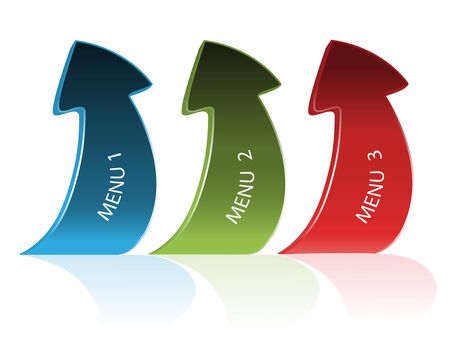 Vector navigation arrowsのイラスト素材