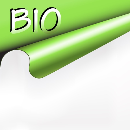 Vector bio curved paperのイラスト素材