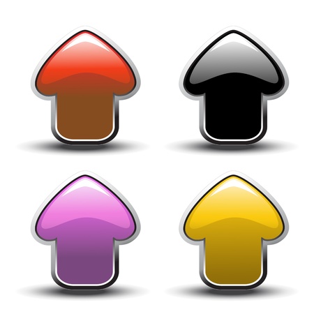 Vector arrow buttonsのイラスト素材
