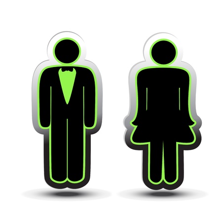 Vector toilet symbolsのイラスト素材
