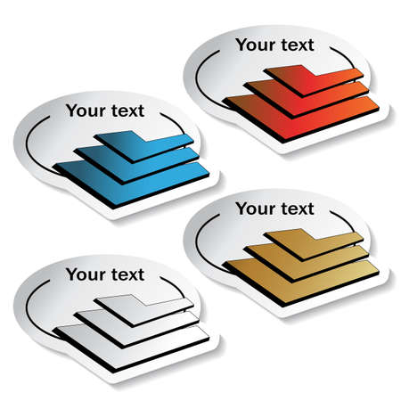 Vector stickersのイラスト素材