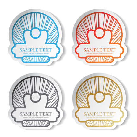 Vector stickersのイラスト素材