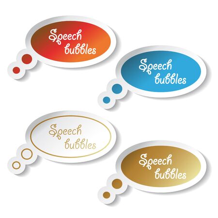 Vector speech bubblesのイラスト素材