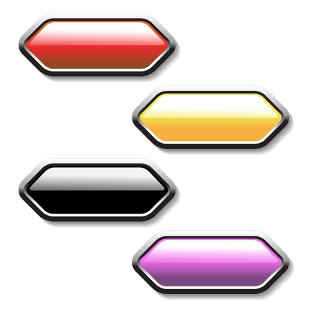 Vector buttonsのイラスト素材