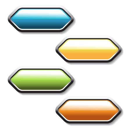 Vector buttonsのイラスト素材