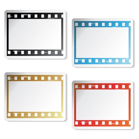 Vector film stickersのイラスト素材