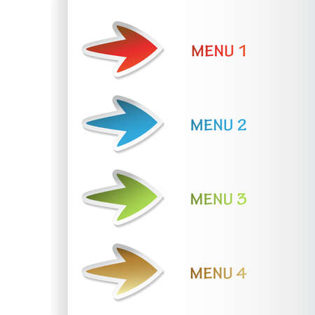 Vector web navigation templateのイラスト素材