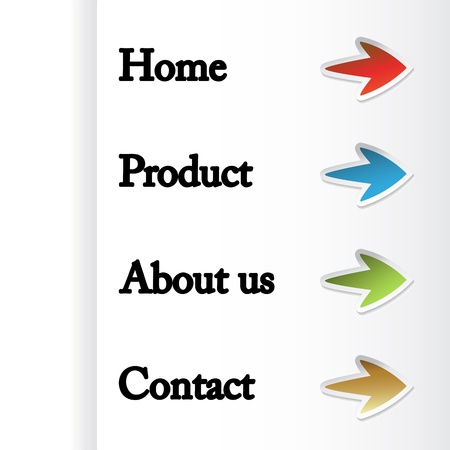 Vector web navigation templateのイラスト素材