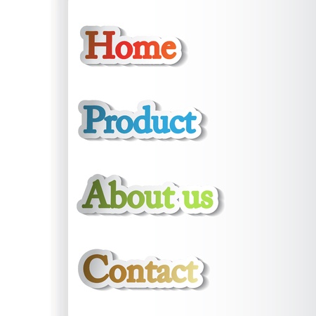 Vector web navigation templateのイラスト素材