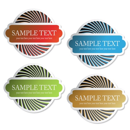 Vector stickersのイラスト素材