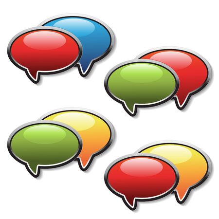 Vector speech bubblesのイラスト素材