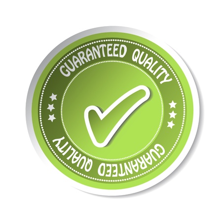 Vector sticker - guaranteed qualityのイラスト素材