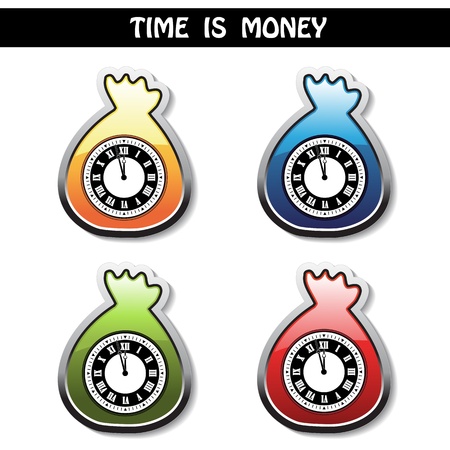 Vector symbol - time is moneyのイラスト素材