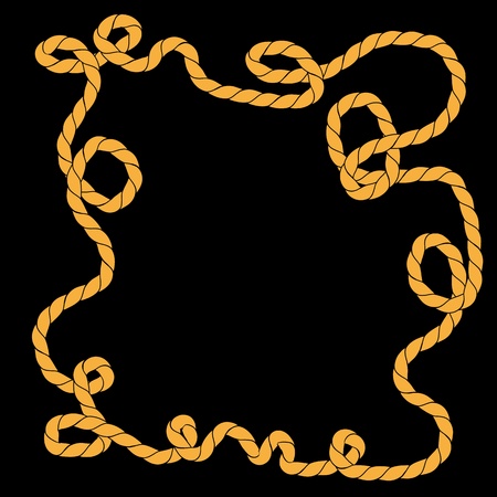 Vector rope frameのイラスト素材