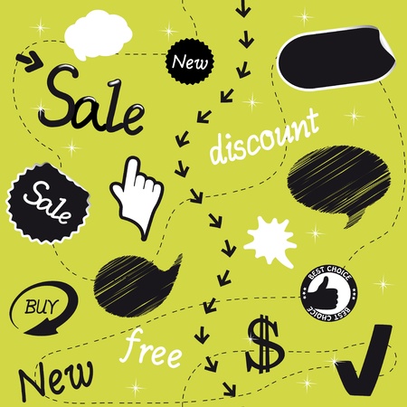 Vector sale setのイラスト素材