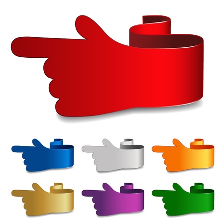 Vector navigation handsのイラスト素材