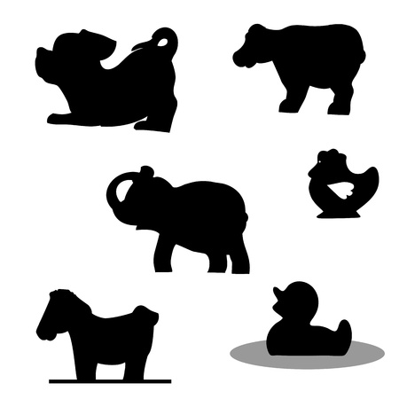 Vector set of animalsのイラスト素材