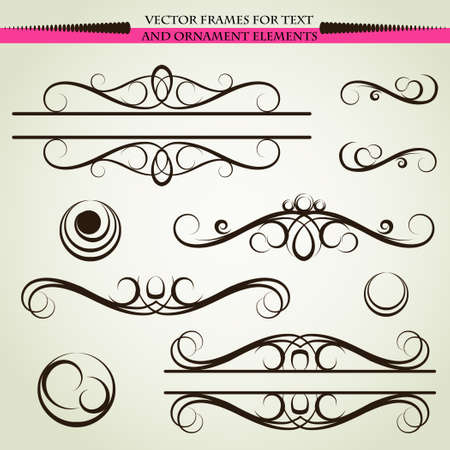Vector ornament elementsのイラスト素材