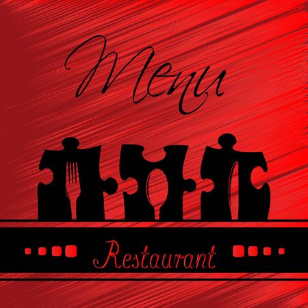 Vector restaurant menu design - template brochureのイラスト素材