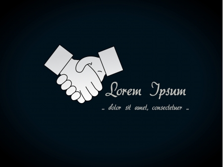  gesture hand - handshake symbol, backgroundのイラスト素材