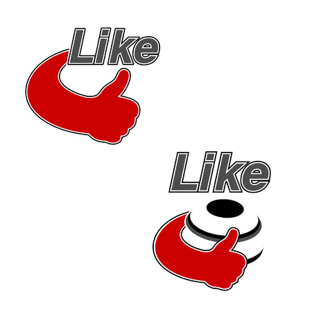  like symbol -  hand gesture - illustration