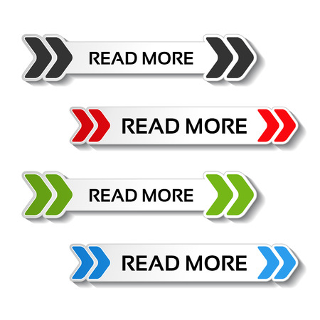 Vector read more buttons with arrows - illustrationのイラスト素材