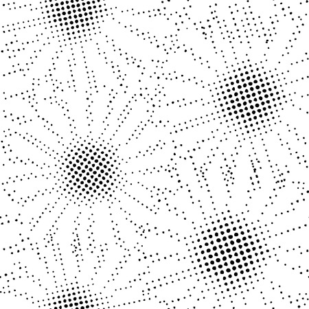 Vector flowers, seamless background, black-white floral design, nature summer texture - illustrationのイラスト素材