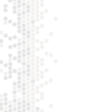 Vector geometric pattern. Modern texture in monochrome. Grey dotted design. Stylish tiles of circles. Abstract background on the book cover, brochure, flyer or website. - illustrationのイラスト素材