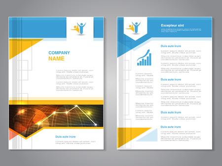 Vector modern brochure with globe design, abstract flyer with technology background. Layout template with design of signal wireless. Worldwide connection. Poster. Magazine cover. - illustrationのイラスト素材