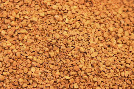 background made of instant brown coffeeの写真素材