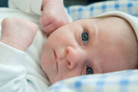 portrait of a little, cute baby boy