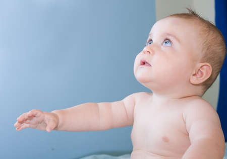 cute, little baby boy just after bathing