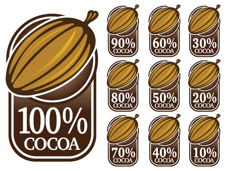 Quality Cocoa Seal / Mark / Icon のイラスト素材