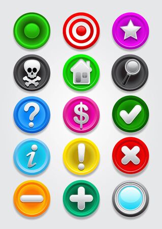 Gps  Icons / Buttons Collectionのイラスト素材