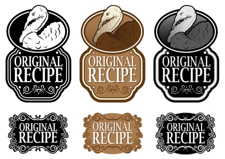 Original Recipe Turkey vertical versionsのイラスト素材
