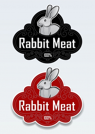 Rabbit Meat Seal   Stickerのイラスト素材