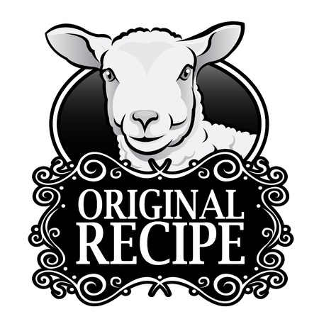 Original Recipe Lamb Royal Seal, Badgeのイラスト素材