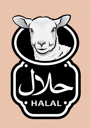 Lamb Halal Icon   Sealのイラスト素材