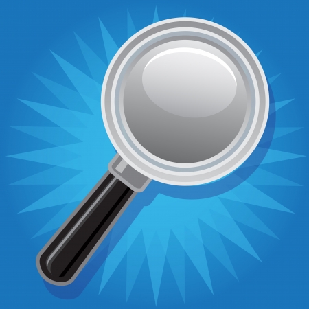Magnifying glass, vectorのイラスト素材
