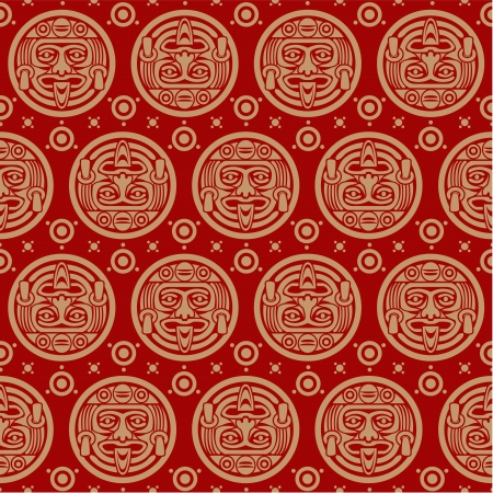 Aztec Seamless Patternのイラスト素材