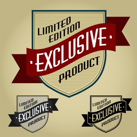 Limited Edition / Exclusive Product Retro Seal のイラスト素材