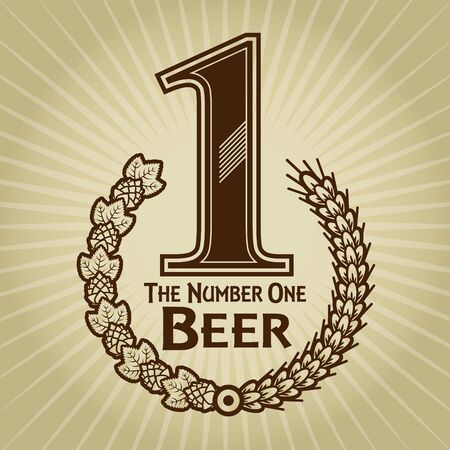 The Number One Beer Seal / Mark のイラスト素材