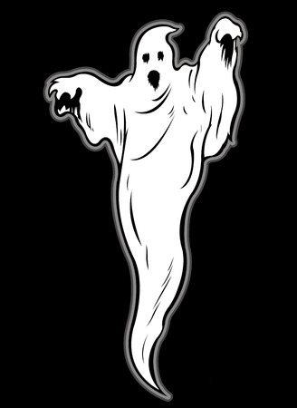 Ghost Character Illustrationのイラスト素材