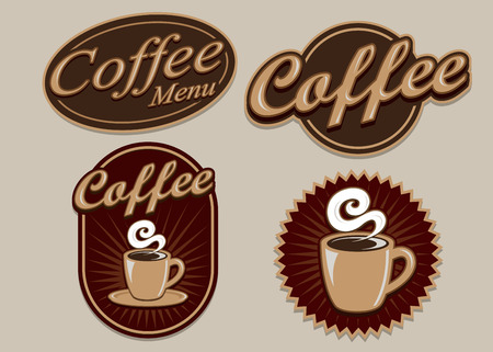 Vintage Retro Designs Coffeeのイラスト素材